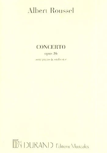 Concerto pour Piano Op. 36 - ROUSSEL - Partition - Piano
