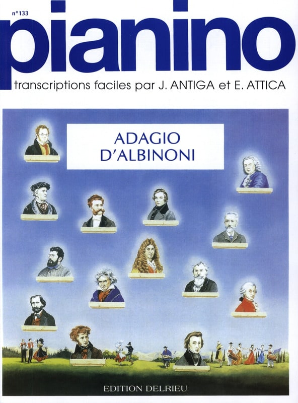 Adagio. Pianino 133 ALBINONI Partition Piano