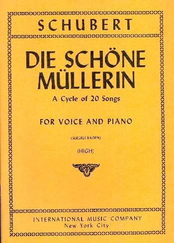 Die Schöne Mullerin. Voix Haute SCHUBERT Partition Mélodies