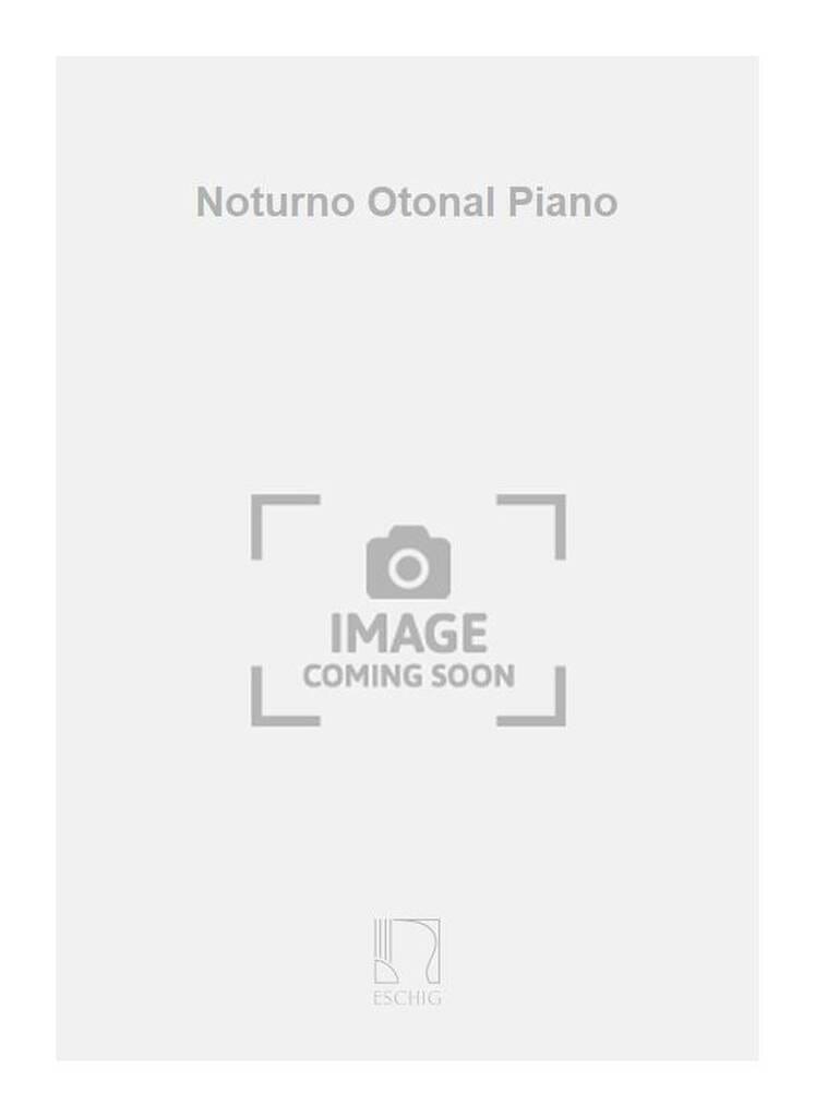 Nocturno Otoñal Ernesto Halffter Partition Piano