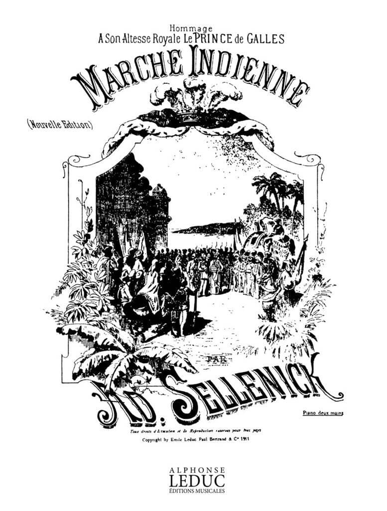 Marche Indienne AD. Sellenick Partition Piano