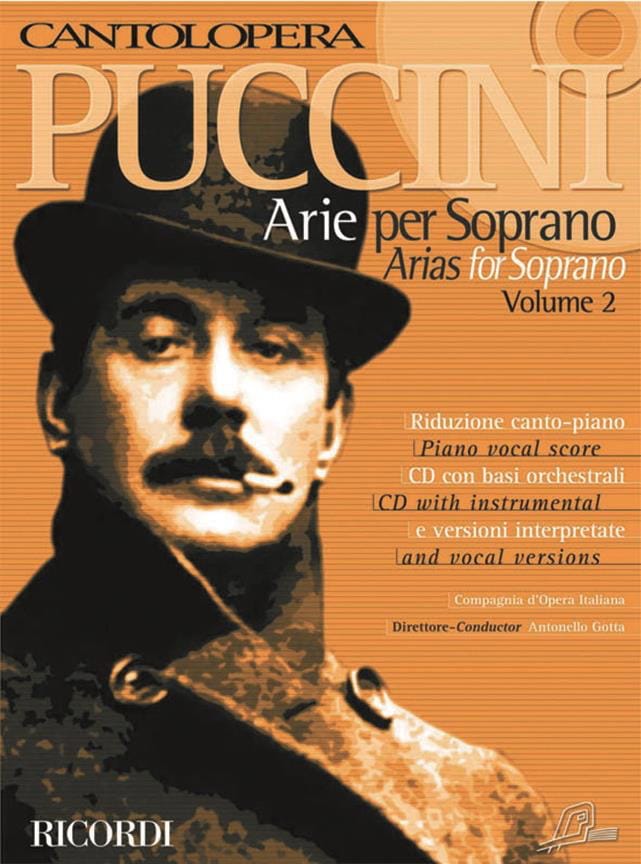 Arie Per Soprano Volume 2 PUCCINI Partition Opéras