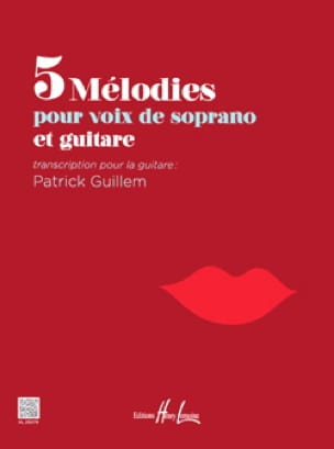 5 mélodies pour soprano et guitare Partition Guitare