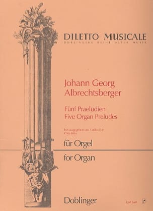 5 Präludien Johann Georg Albrechtsberger Partition Orgue