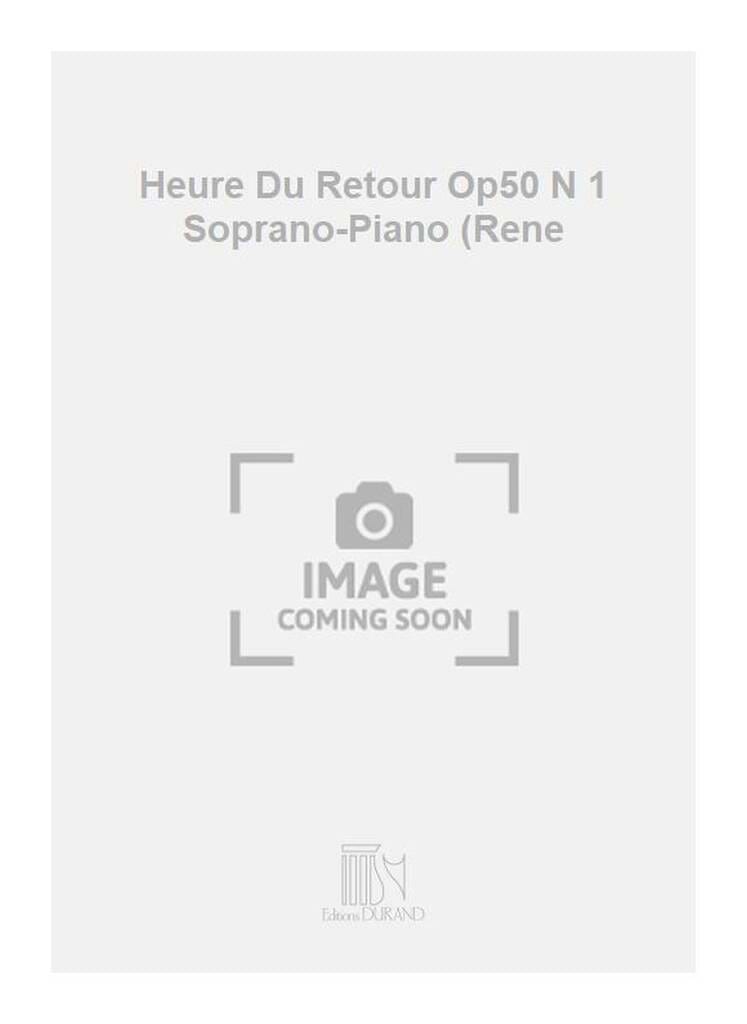 L' Heure Du Retour Op. 50-1 ROUSSEL Partition MĂ©lodies