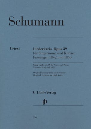 Liederkreis Opus 39 - Voix Haute SCHUMANN Partition Mélodies