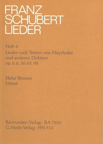 Lieder nach Texten von Mayrhofer und anderen Dichtern - SCHUBERT