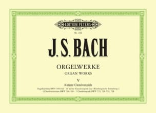 Orgelwerke. Volume 5 BACH Partition Orgue