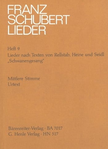 Schwanengesang D 957 - Die Taubenpost D 965 - Voix Moyenne. - SCHUBERT