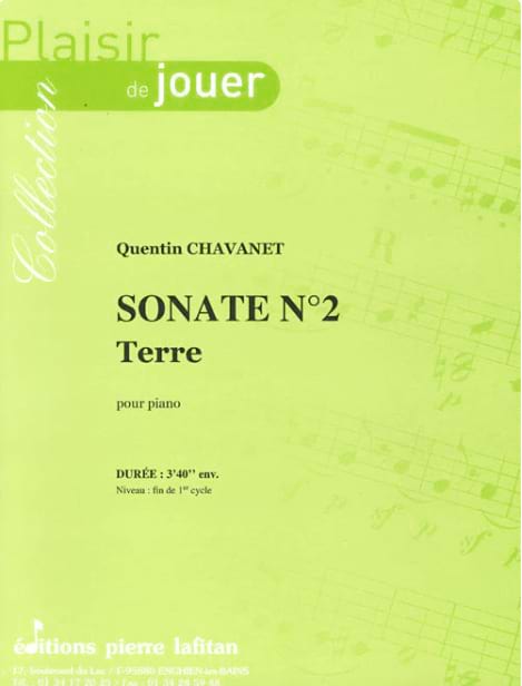 Sonate n° 2 - Terre Quentin Chavanet Partition Piano