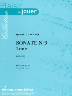 Sonate n° 3 - Lune Quentin Chavanet Partition Piano