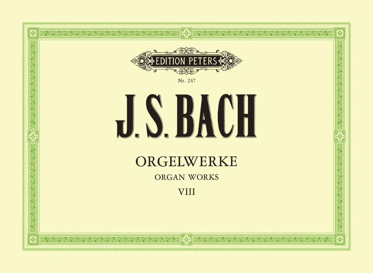 Orgelwerke. Volume 8 BACH Partition Orgue