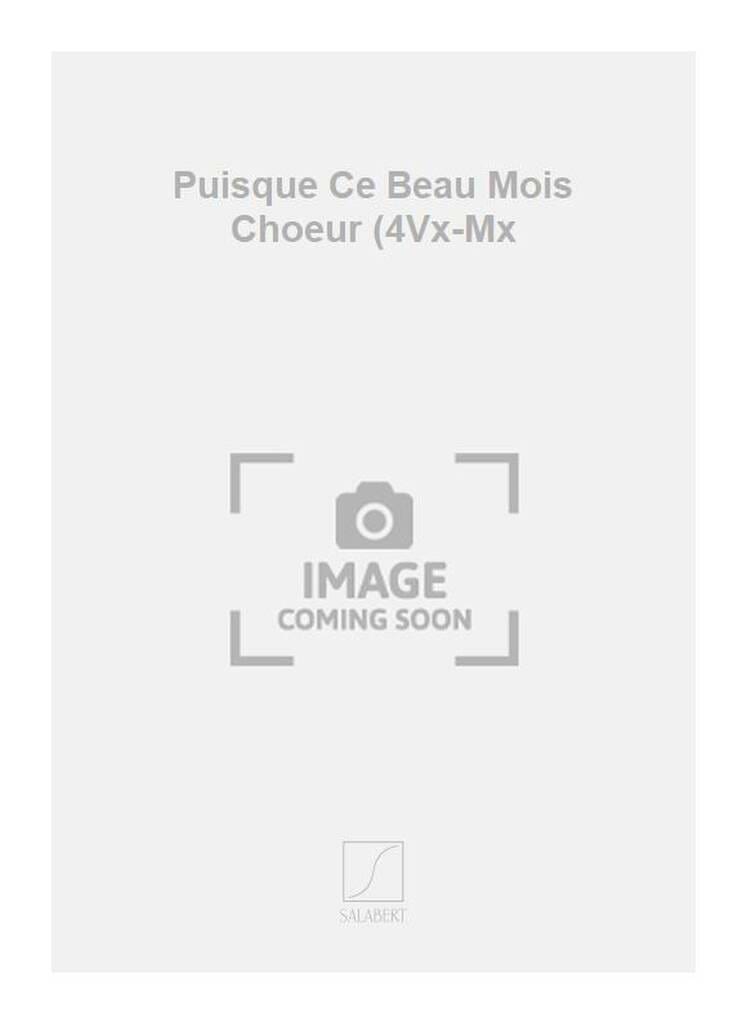Puisque ce beau mois - Guillaume Costeley - Partition - Chœur