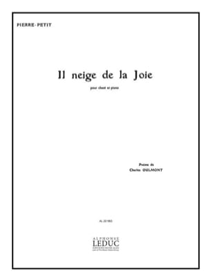 Il Neige De La Joie Petit-Pierre Partition Mélodies