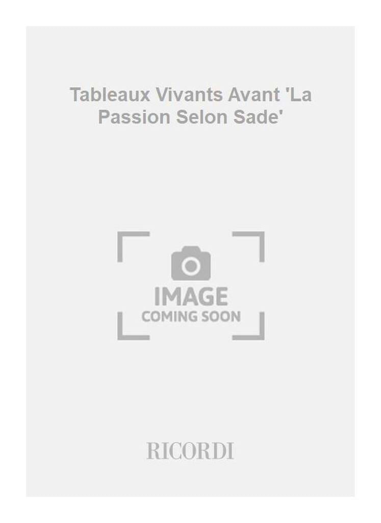Tableaux vivants. 2 Pianos Sylvano Bussotti Partition Piano