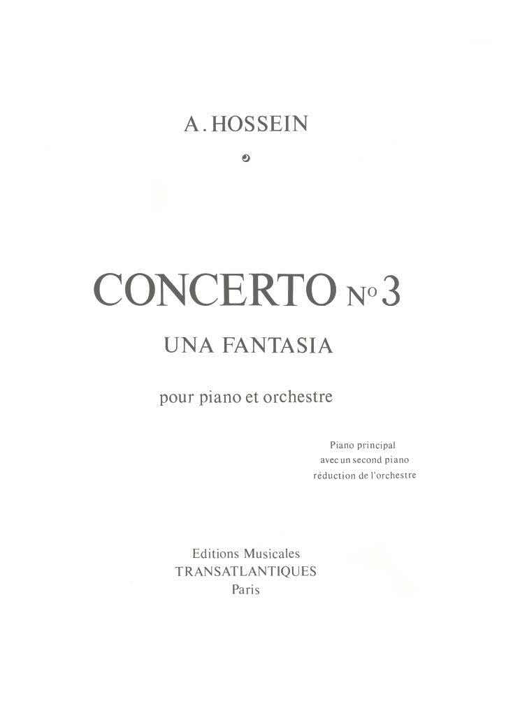 Concerto N° 3 André Hossein Partition Piano