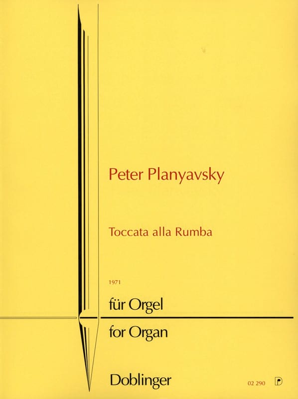 Toccata Alla Rumba Peter Planyavsky Partition Orgue
