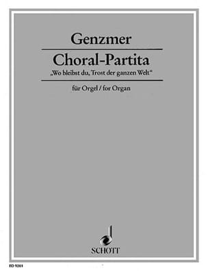 Choral-Partita Harald Genzmer Partition Orgue