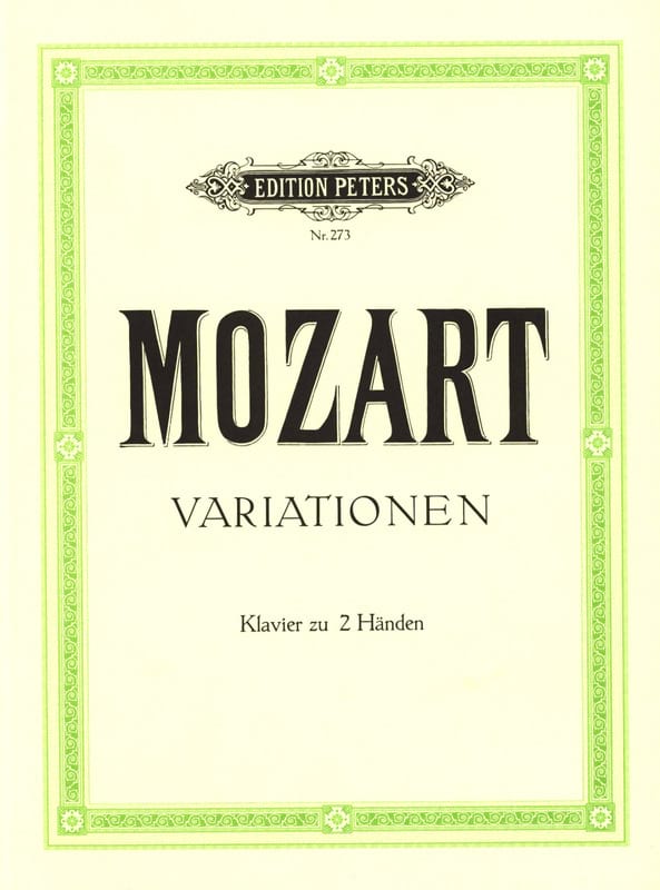 Variations MOZART Partition Piano