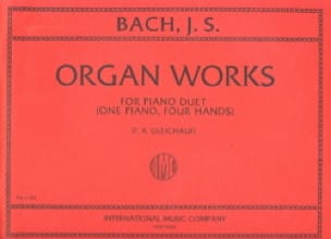 Organ Works For Piano Duet Volume 1. 4 mains - BACH - Partition