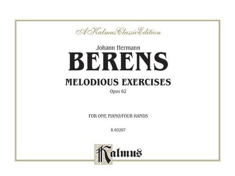 Melodious Exercices Op. 62 4 Mains Hermann Berens Partition Piano