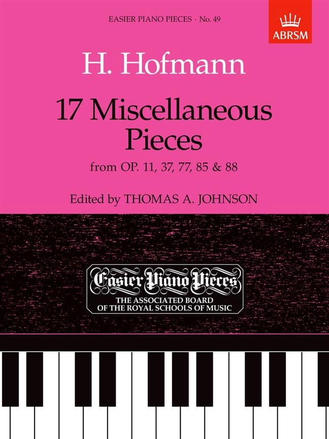 17 Miscellaneous Pieces Heinrich Hofmann Partition Piano