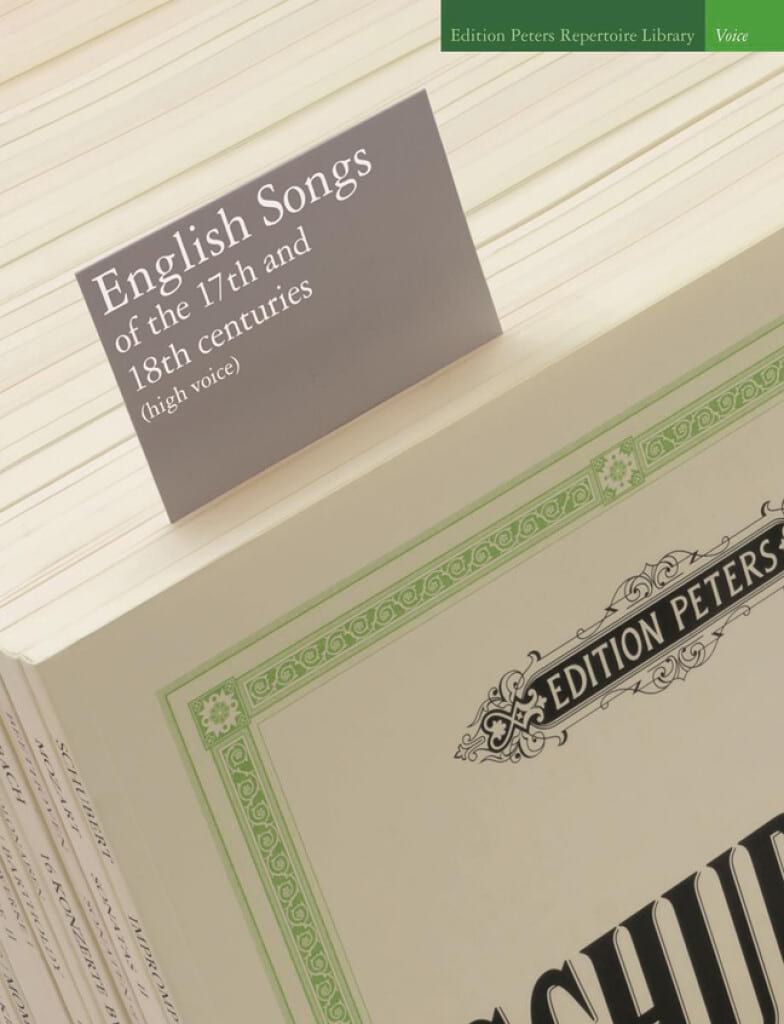English Songs of the 17th and 18th centuries Partition Mélodies