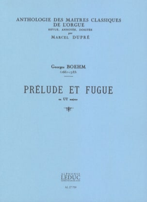 Prélude et Fugue en Ut Majeur Georg Boehm Partition Orgue