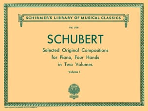 Oeuvres pour 4 Mains. Volume 1 SCHUBERT Partition Piano