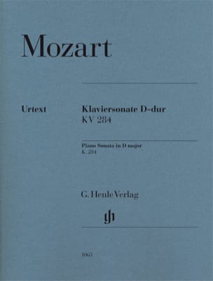 Sonate Pour Piano En Ré Majeur K. 284 205b MOZART Partition Piano