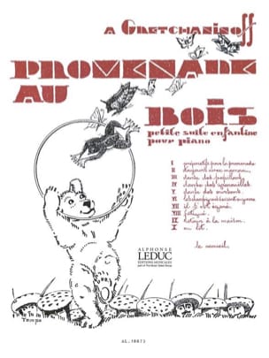 Promenade Au Bois Opus 143 Alexander Gretchaninov Partition Piano