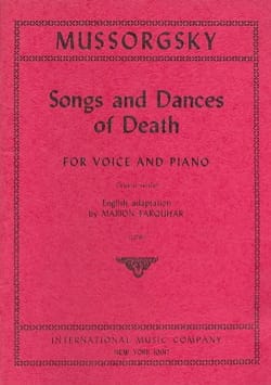 Chants et Danses de la Mort. Voix Grave MOUSSORGSKI Partition Mélodies