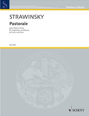 Pastorale STRAVINSKY Partition Pédagogie