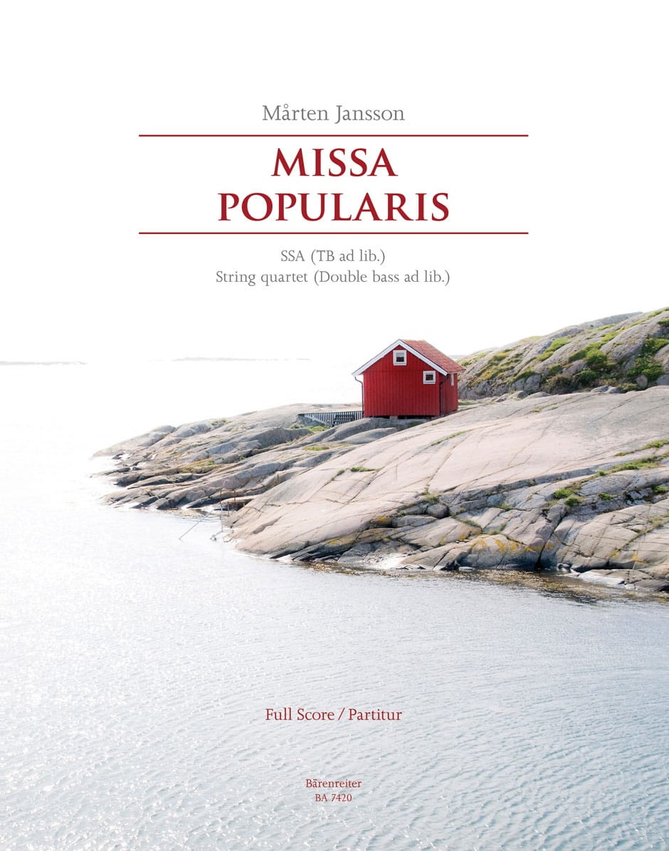 Missa Popularis. Matériel Marten Jansson Partition