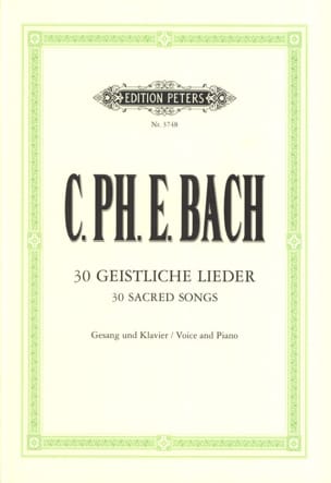 30 Geistliche Lieder Carl-Philipp Emanuel Bach Partition Mélodies