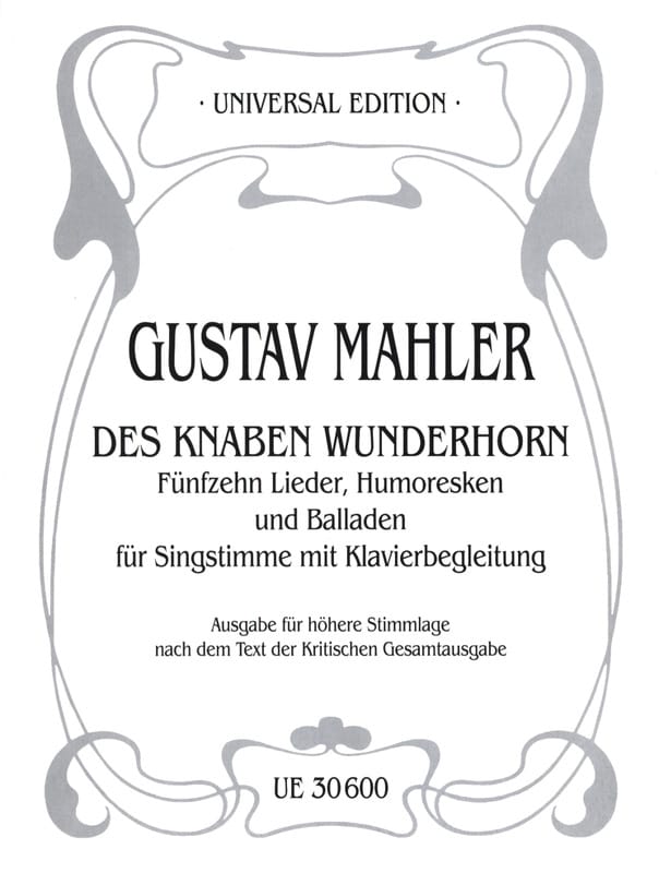 Des Knaben Wunderhorn. Voix Haute MAHLER Partition Mélodies