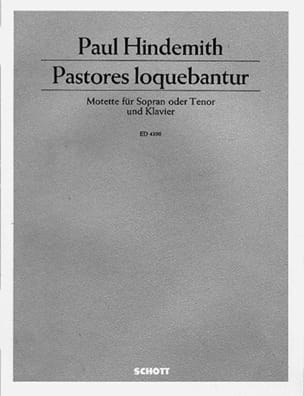 Pastores Loquebantur HINDEMITH Partition Mélodies
