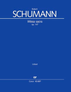 Missa sacra Robert Schumann Partition Chœur