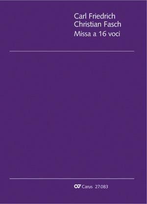 Missa a 16 voci Christian Friedrich Carl Fasch Partition Chœur