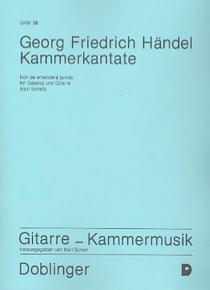 Non se emendera Jamas. HWV 140 HAENDEL Partition Guitare