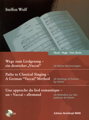 24 mélodies. Voix haute Steffen Wolf Partition Pédagogie