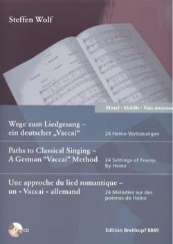 24 mélodies. Voix moyenne Steffen Wolf Partition Pédagogie