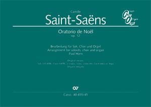 Oratorio de Noël SAINT-SAËNS Partition Chœur