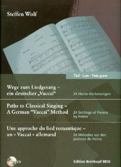 24 mélodies. Voix grave Steffen Wolf Partition Pédagogie