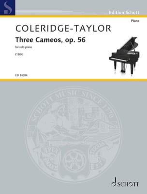 Three Cameos op.56 Samuel Coleridge-Taylor Partition Piano