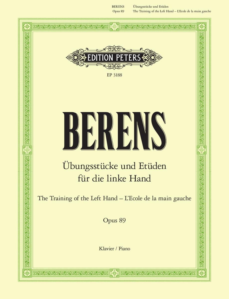 Ecole de la Main Gauche Hermann Berens Partition Piano