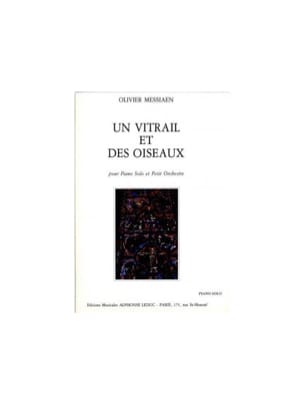Un Vitrail et des Oiseaux. 2 Pianos MESSIAEN Partition Piano
