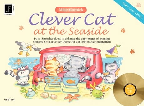 Clever Cat At The Seaside. 4 Mains - Mike Cornick - Partition - Piano