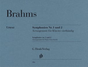 Symphonies n° 1 et n° 2. 4 mains BRAHMS Partition Piano