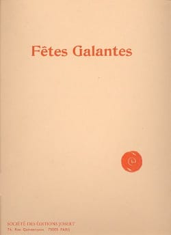 Fêtes galantes DEBUSSY Partition Mélodies